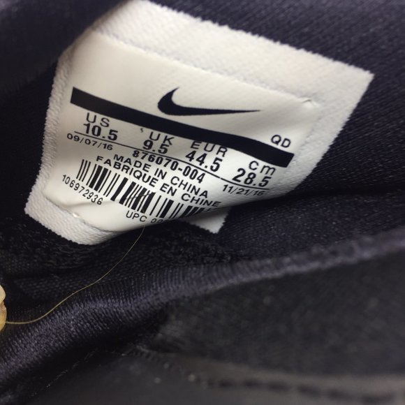 Nike Air Max Zero Essential Running Sneakers Black Nylon Men's Size US 10.5 - Picture 13 of 13